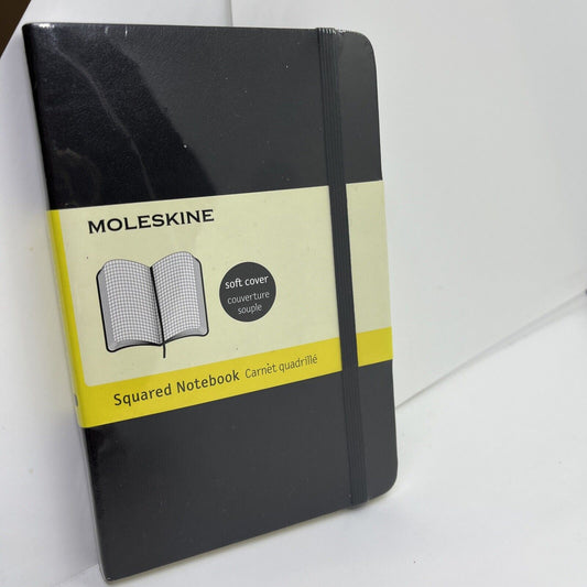 AGENDA RULED NOTEBOOK MOLESKINE CLASSIC 9X14 192 PAG QUADRETTI COPERTINA SOFT