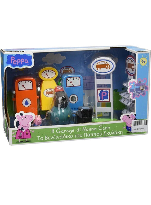 il garage di nonno cane peppa pig costruisci gioco bambini