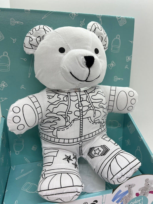 orsetto teddy peluche da colorare e dipingere lavabile