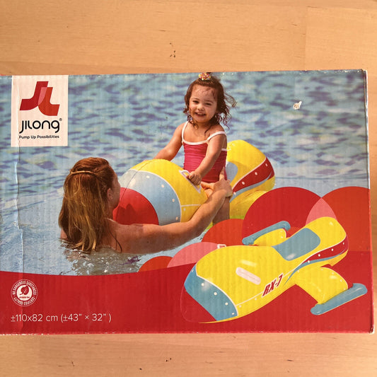 galleggiante a forma di aereo 110x82 gonfiabile Mare piscina gioco bambini