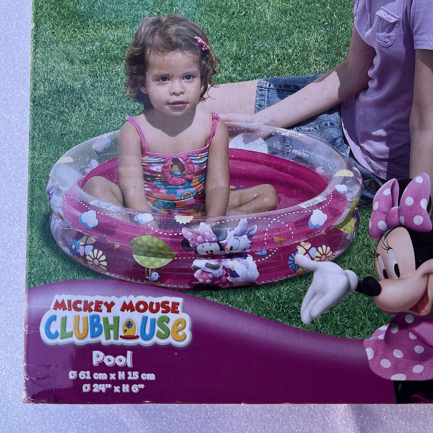 Piscina gonfiabile minnie pool disney mickey 61x15 2 anelli