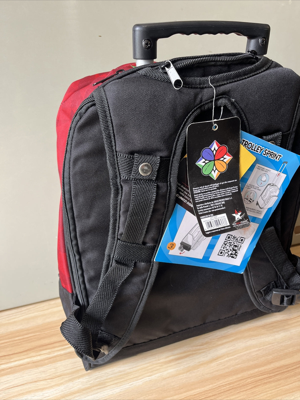zaino trolley scuola vacanze tempo libero borsa a mano ruote removibili
