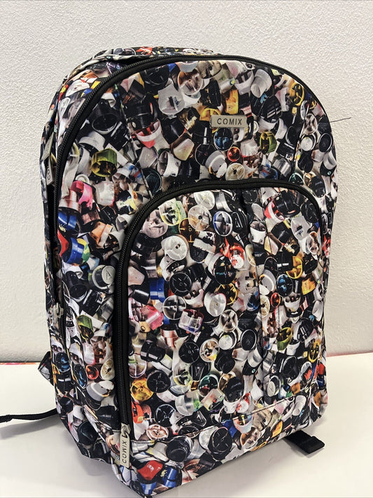 ZAINO COMIX FANTASIA TAPPI 3 Zip SCUOLA RAGAZZI VACANZA PANINI