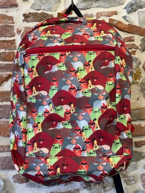 ZAINO SCUOLA ANGRY BIRDS SCUOLA ZIP CAPIENTE LEMPO LIBERO UCCELLI