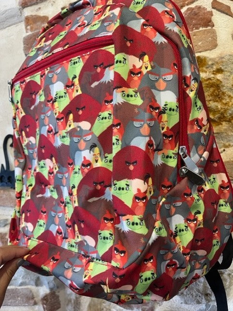 ZAINO SCUOLA ANGRY BIRDS SCUOLA ZIP CAPIENTE LEMPO LIBERO UCCELLI
