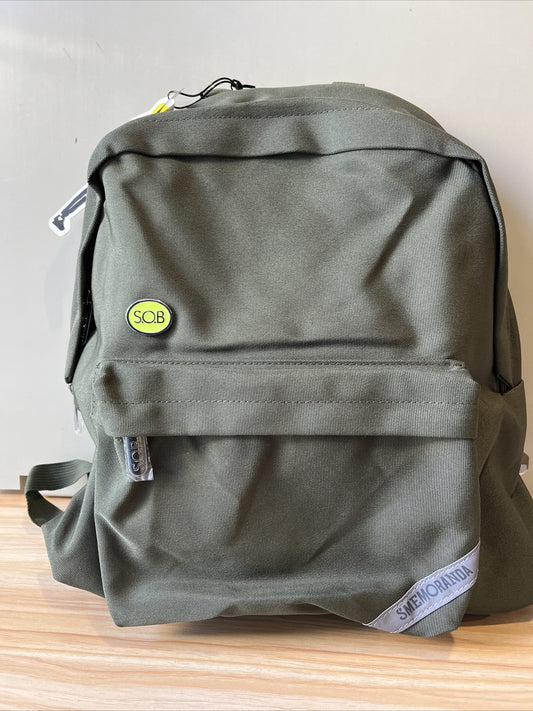Zaino smemoranda sob con impermeabile anti pioggia verde scuola