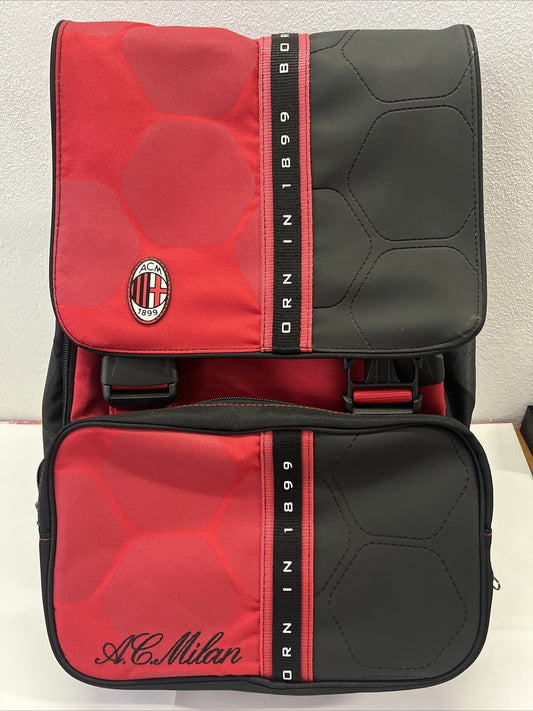 zaino Scuola squadra calcio ACM 1899 MILAN tifoso rosso nero