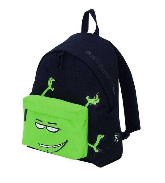 zaino bastardidentro americano nero verde by seven leggero comodo scuola vacanza