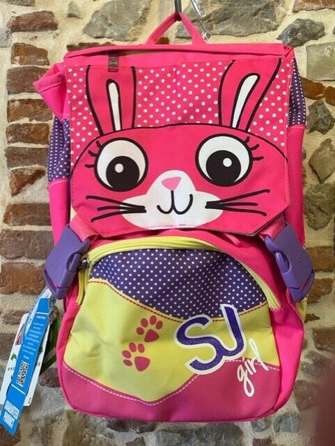 ZAINO SCUOLA SJ GANG SDOPP ANIMALI FLIP VOLTA PAGINA ESTENSIBILE OCCHI