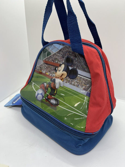 Cestino porta merenda ricreazione Topolino Mickey Mause Calcio bambini