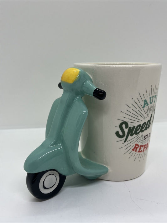 tazza colazione 3d mug vespa club motori manico motorino