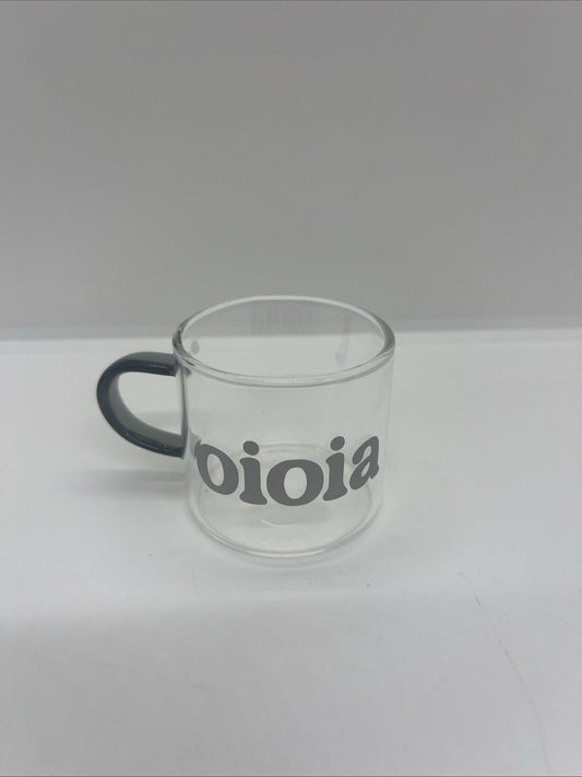 tazzina in vetro caffè OIOIA divertente regalo unico tazza le lamentine