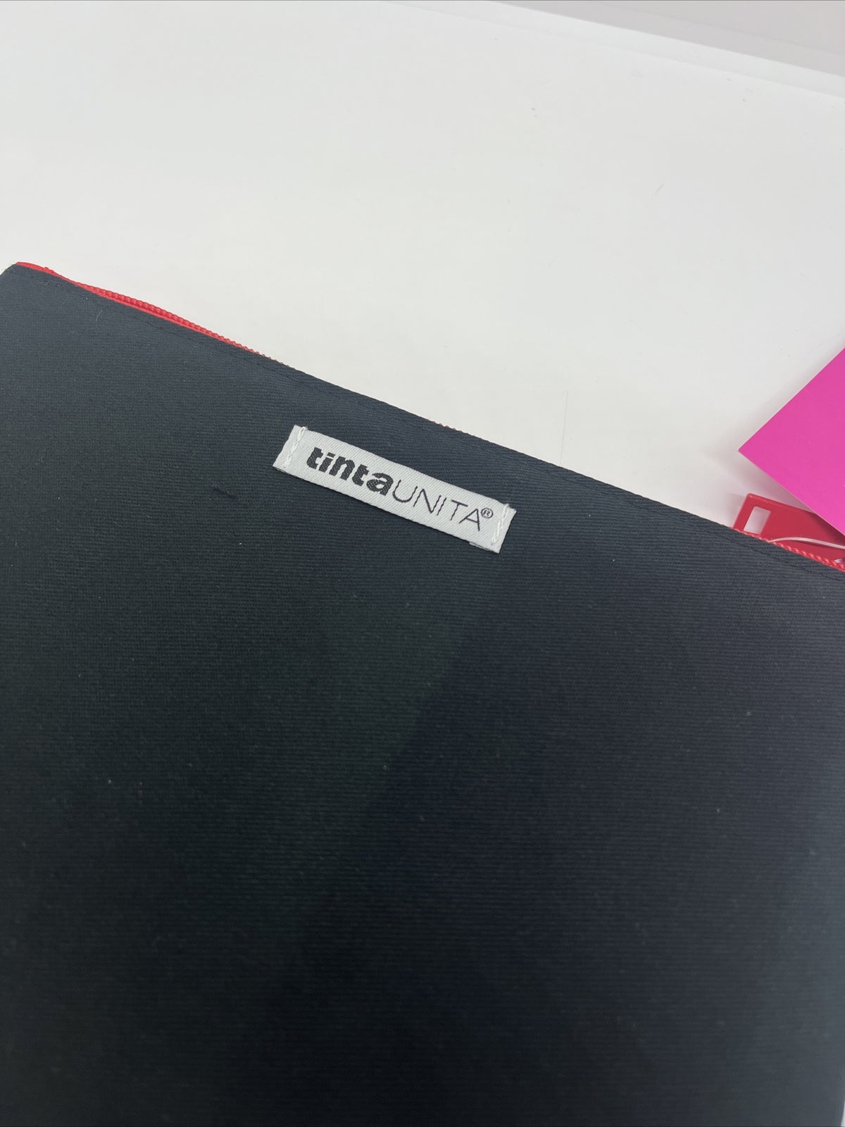 busta piatta tinta unita Love Therapy pochette porta Oggetti borsa 23x16 stoffa