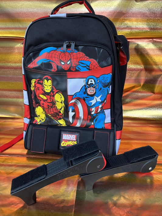 zaino XROLLEY trolley tracolla ruote removibili marvel comics super eroi