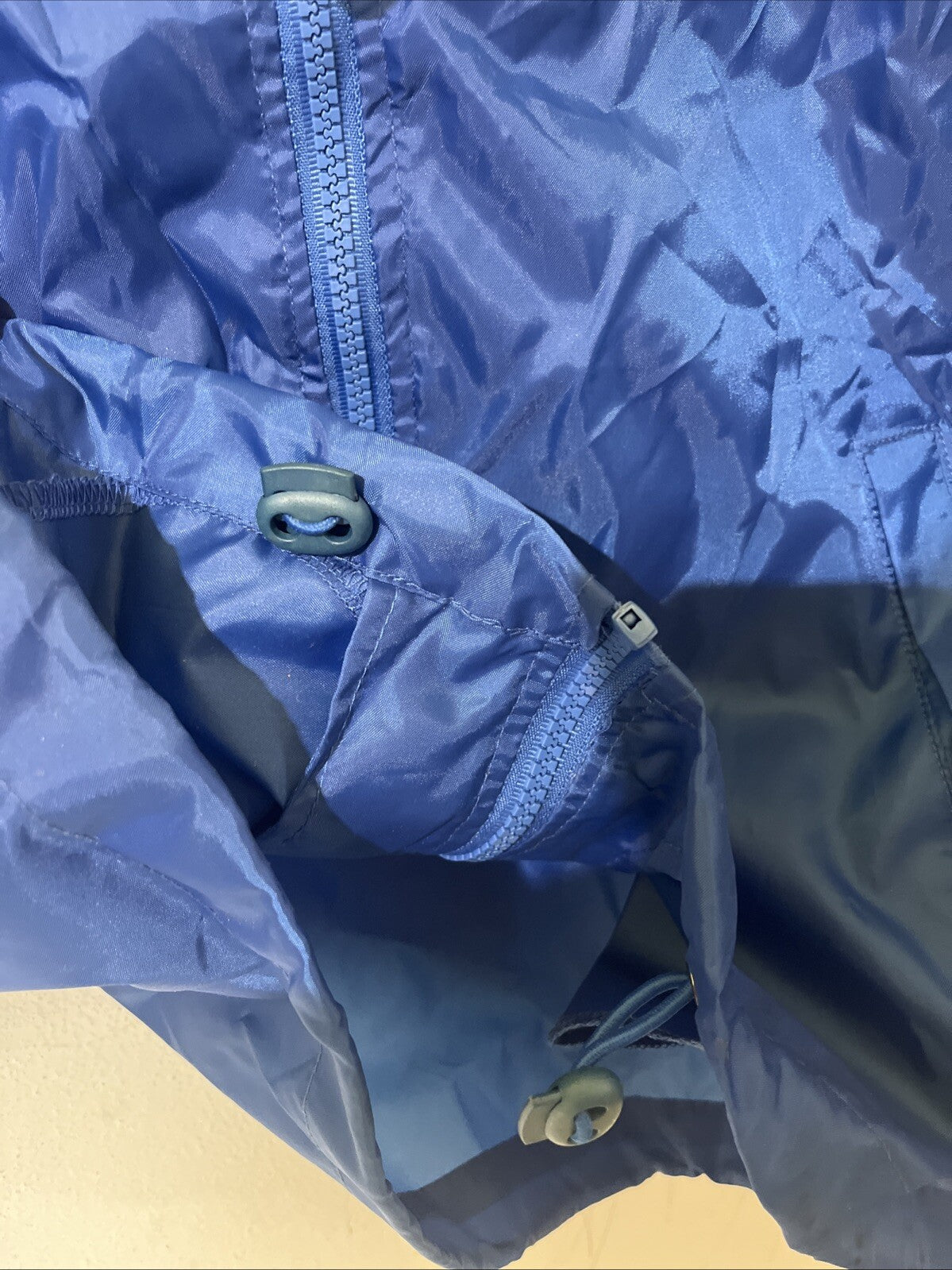 impermeabile blu olimpuco GIMER Tg S uomo sport zip e tasche