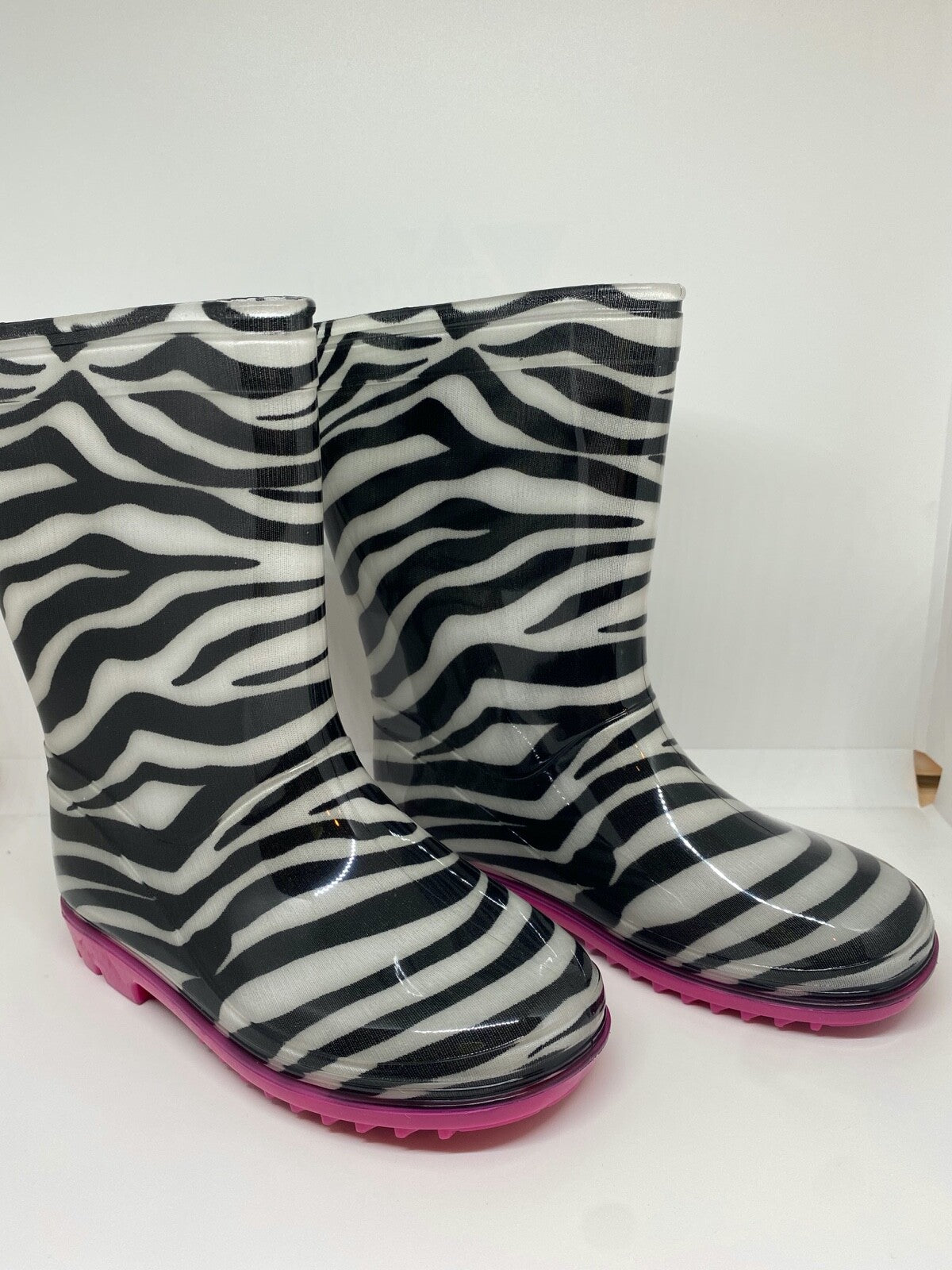 STIVALI PIOGGIA BAMBINI STIVALETTI GOMMA ZEBRATI BIMBA 27