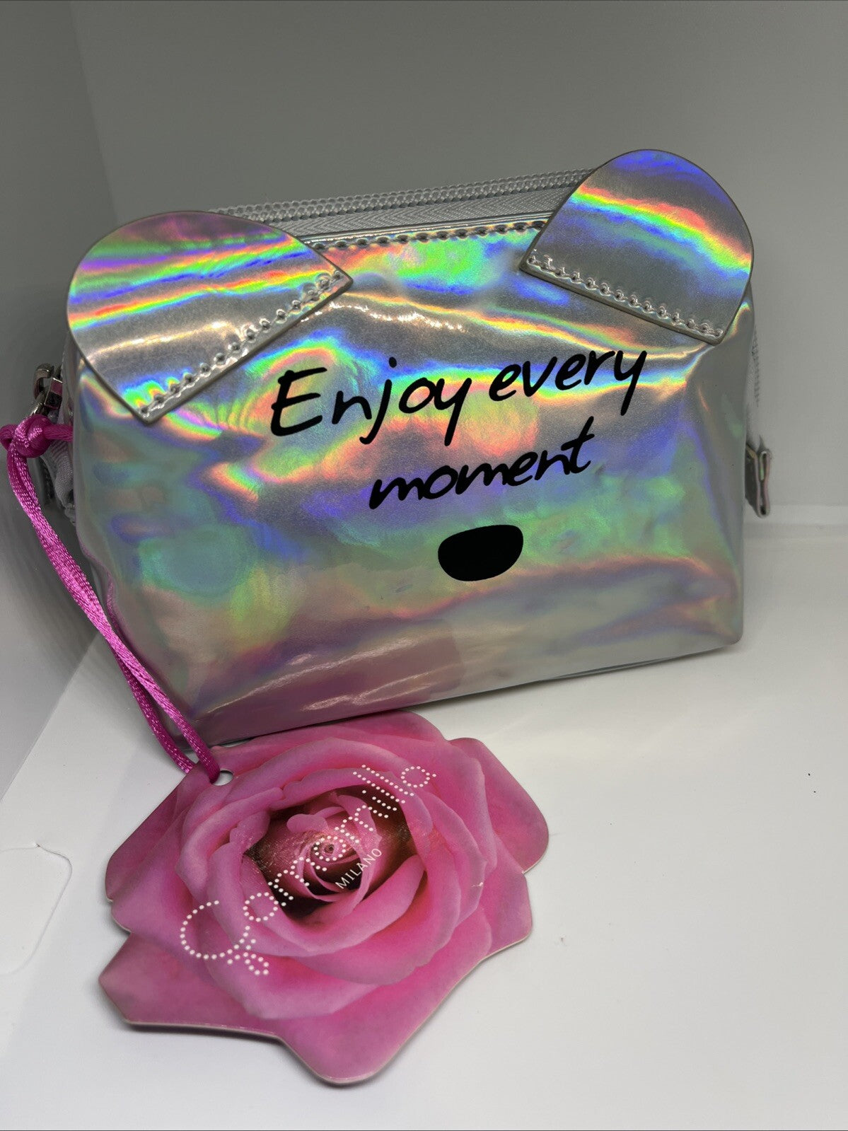 Three stars camomilla Milano porta oggetti gioielli borsa beauty trousse 12x14x8