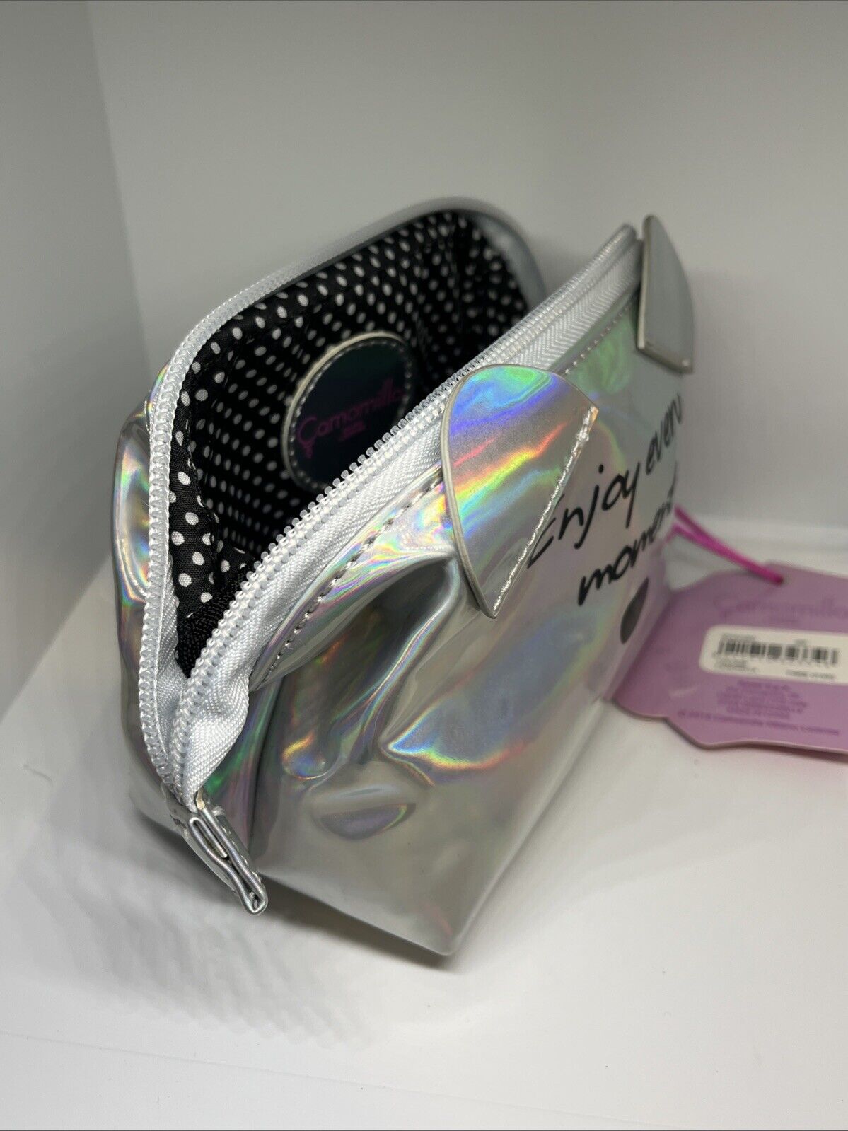 Three stars camomilla Milano porta oggetti gioielli borsa beauty trousse 12x14x8