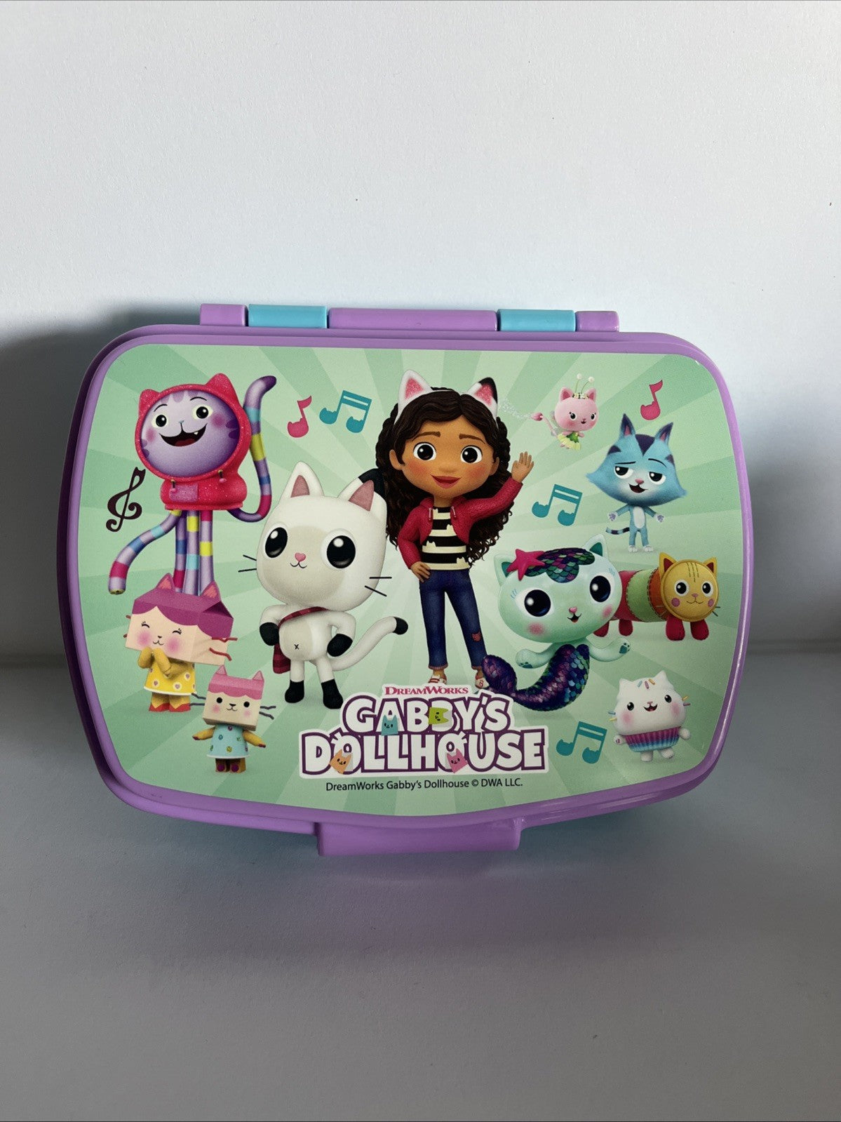 porta pranzo merenda in plastica per bambini Gabby’s Dollhouse scuola asilo