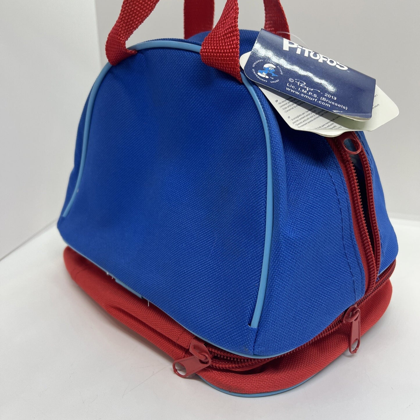 Cestino porta merenda Puffi puffo Peyo bambini