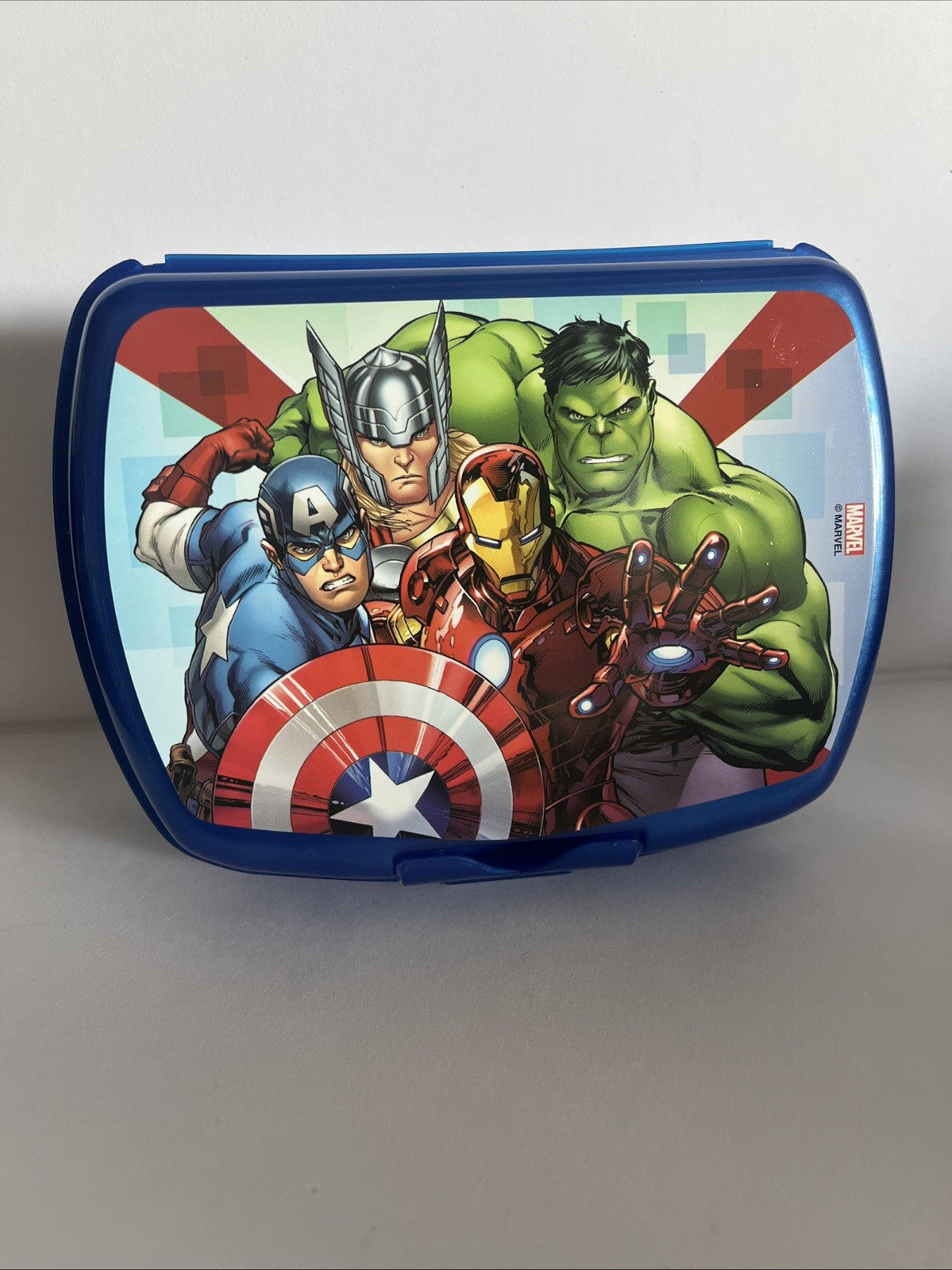 porta pranzo merenda in plastica per bambini super eroi Avengers scuola asilo