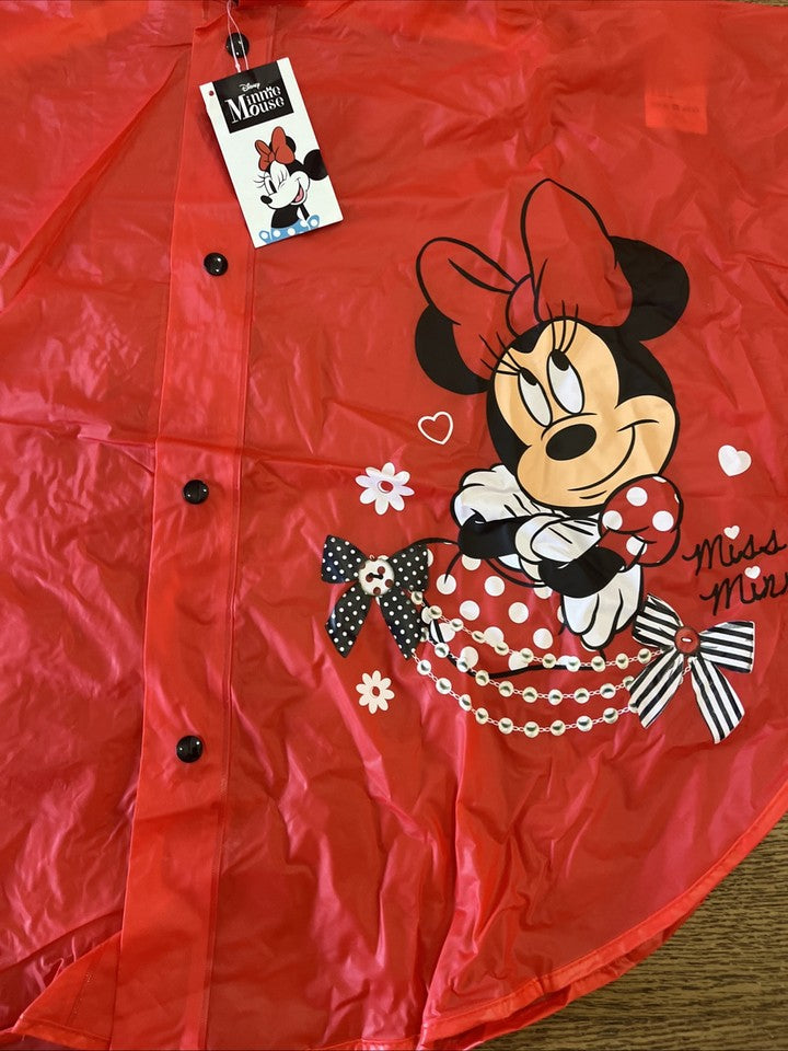 impermeabile mantellina anti pioggia bambina Disney Minnie 5/6 anni Tg S