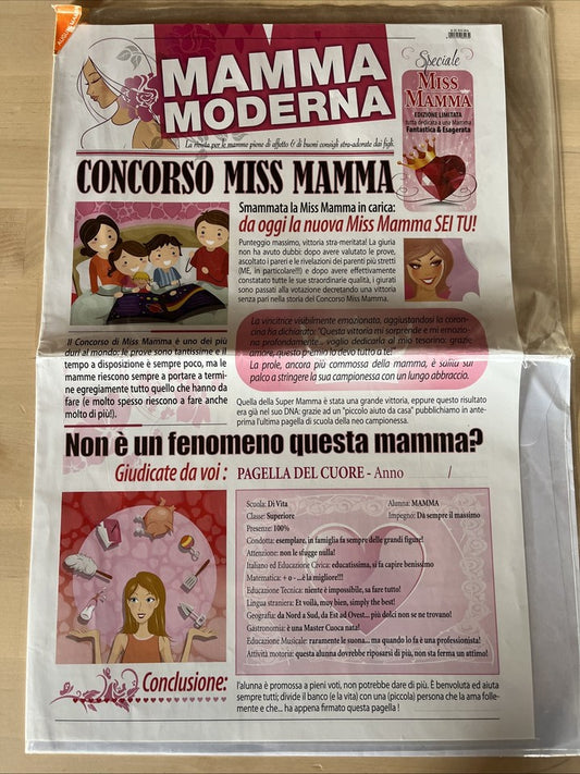 biglietto auguri festa della mamma giornale divertente donna moderna