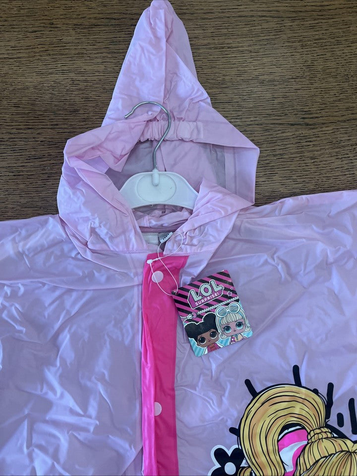 impermeabile mantellina anti pioggia bambina LOL Surprise 4/5 anni Tg XS