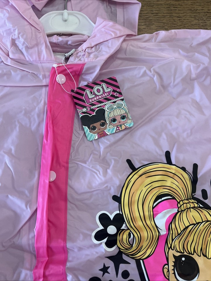 impermeabile mantellina anti pioggia bambina LOL Surprise 4/5 anni Tg XS