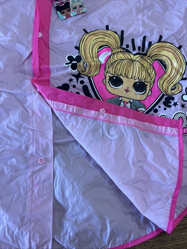 impermeabile mantellina anti pioggia bambina LOL Surprise 4/5 anni Tg XS