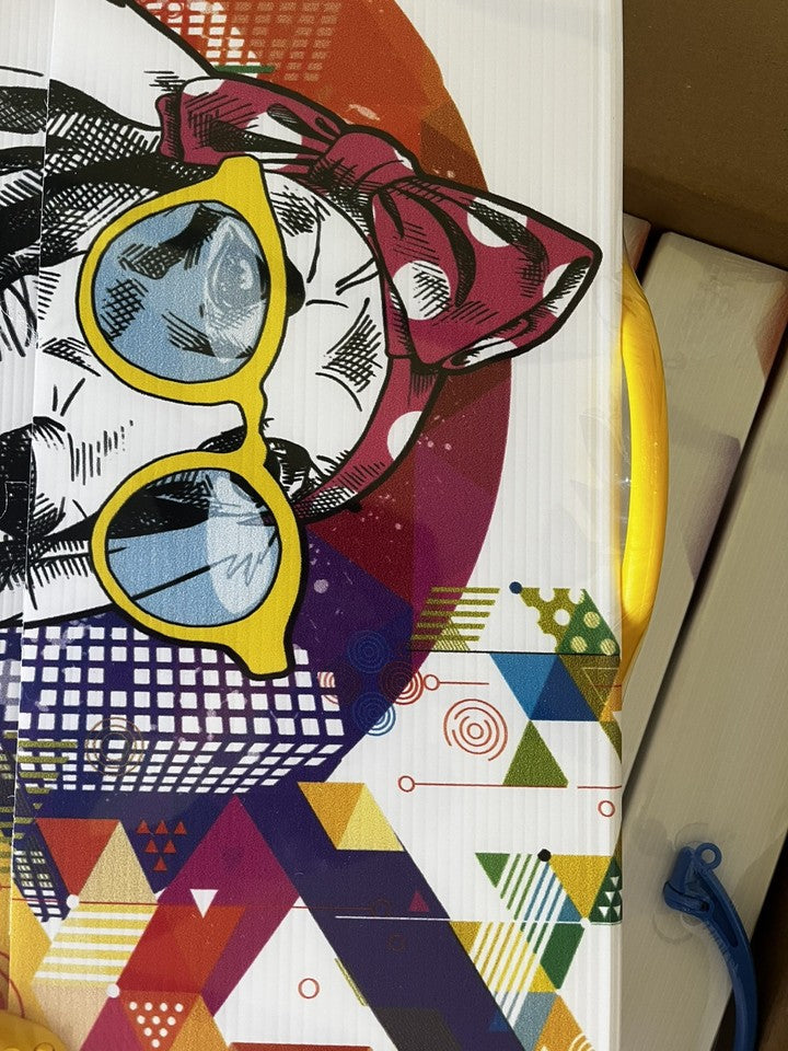 cartellina valigetta scuola disegno arte polionda 56,5x36,5x5,5 manico Giallo